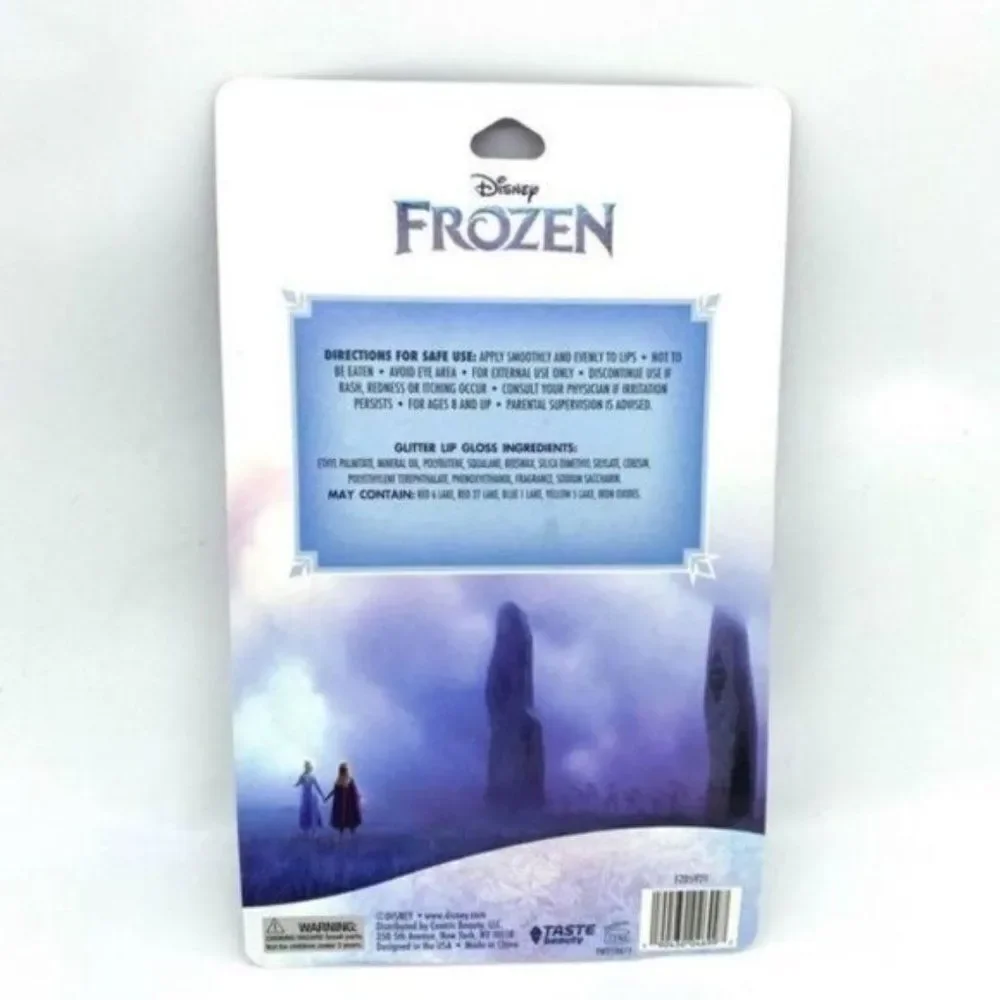 Disney Frozen Elsa and Anna Lip Gloss and Cosmetic Bag Gift Set New